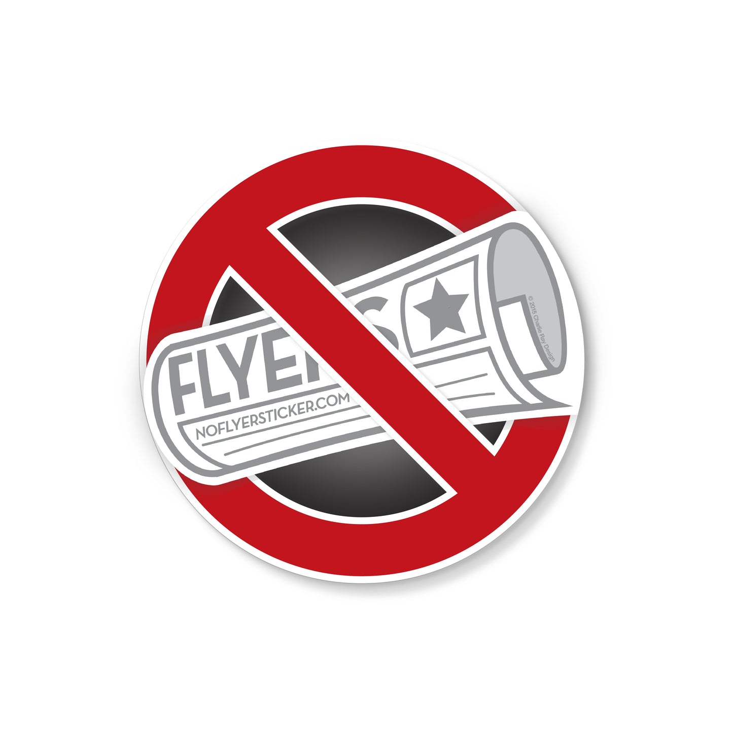 No Flyers Sticker