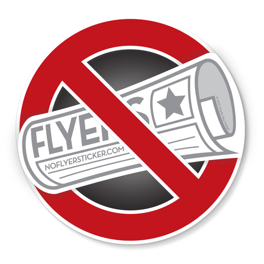 No Flyers Sticker