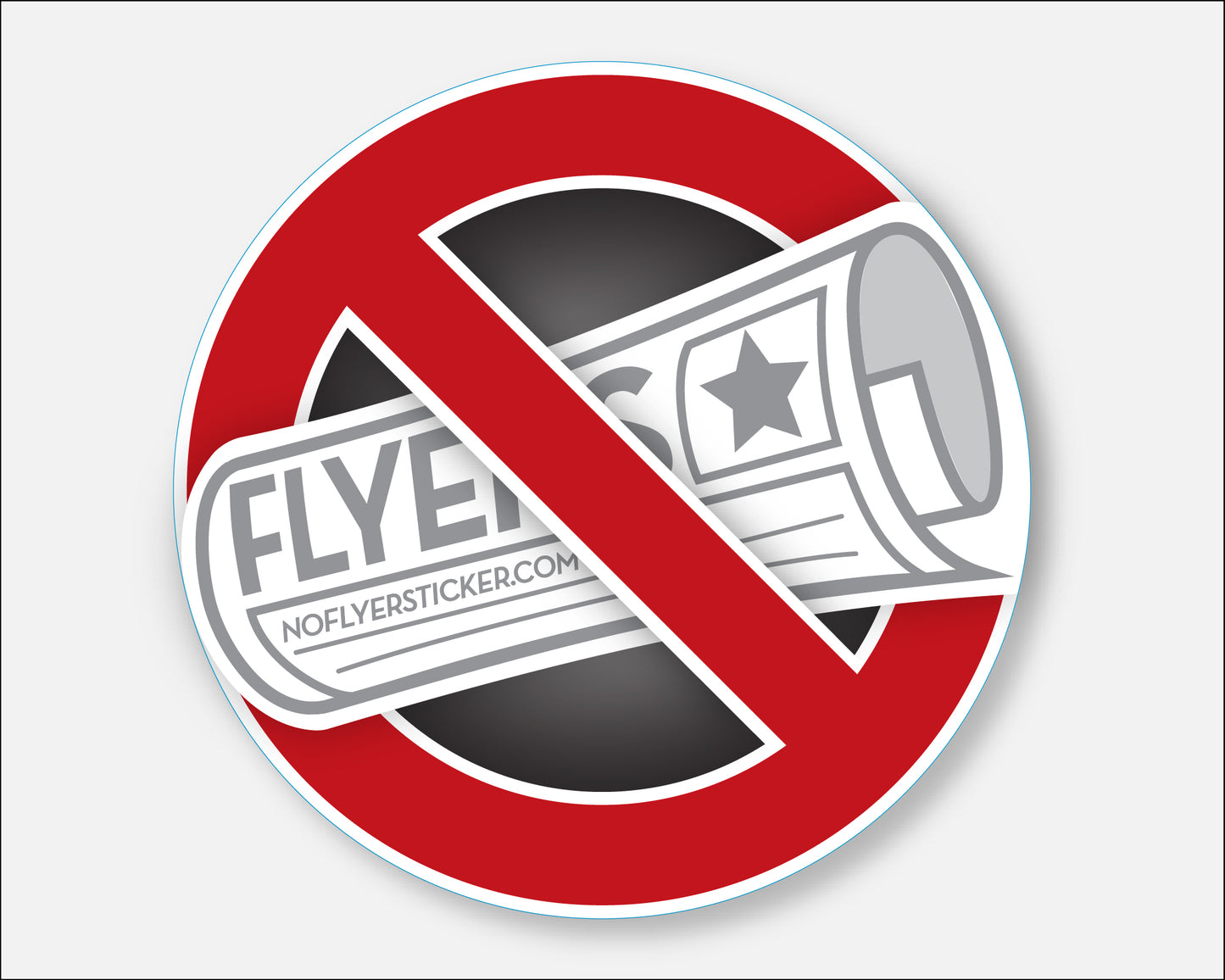 No Flyers Sticker
