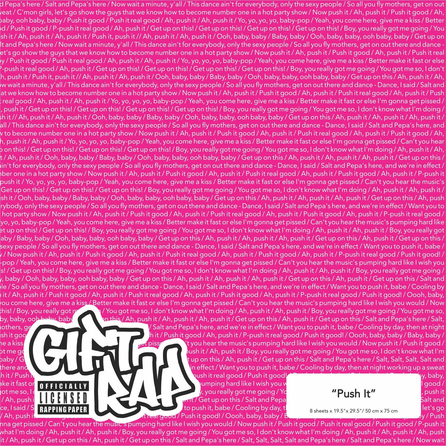 Gift Rap: Officially Licensed Rap Lyric Wrapping Paper